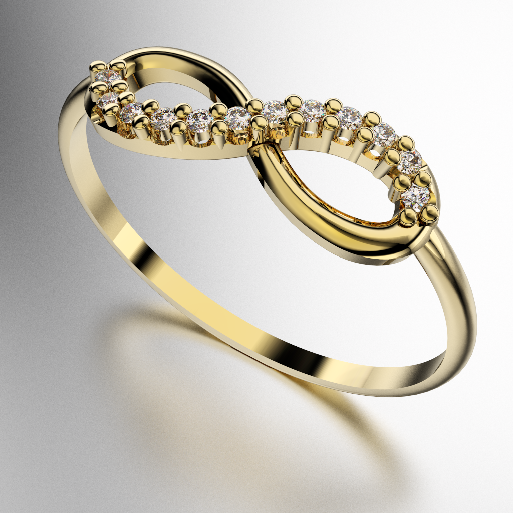 ANILLO INFINITO CON PIEDRAS (MOD. A268)