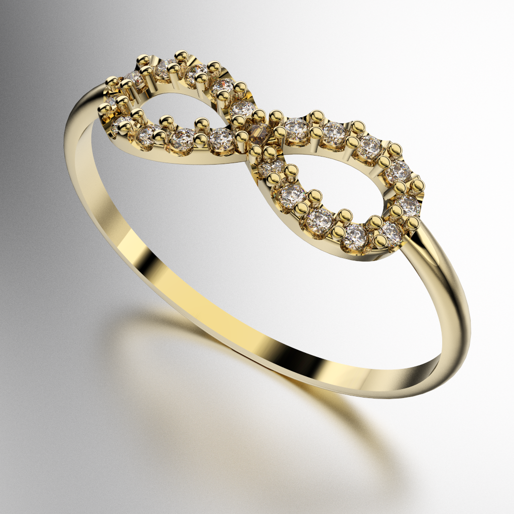 ANILLO INFINITO CON PIEDRAS COMPLETO (MOD. A269)