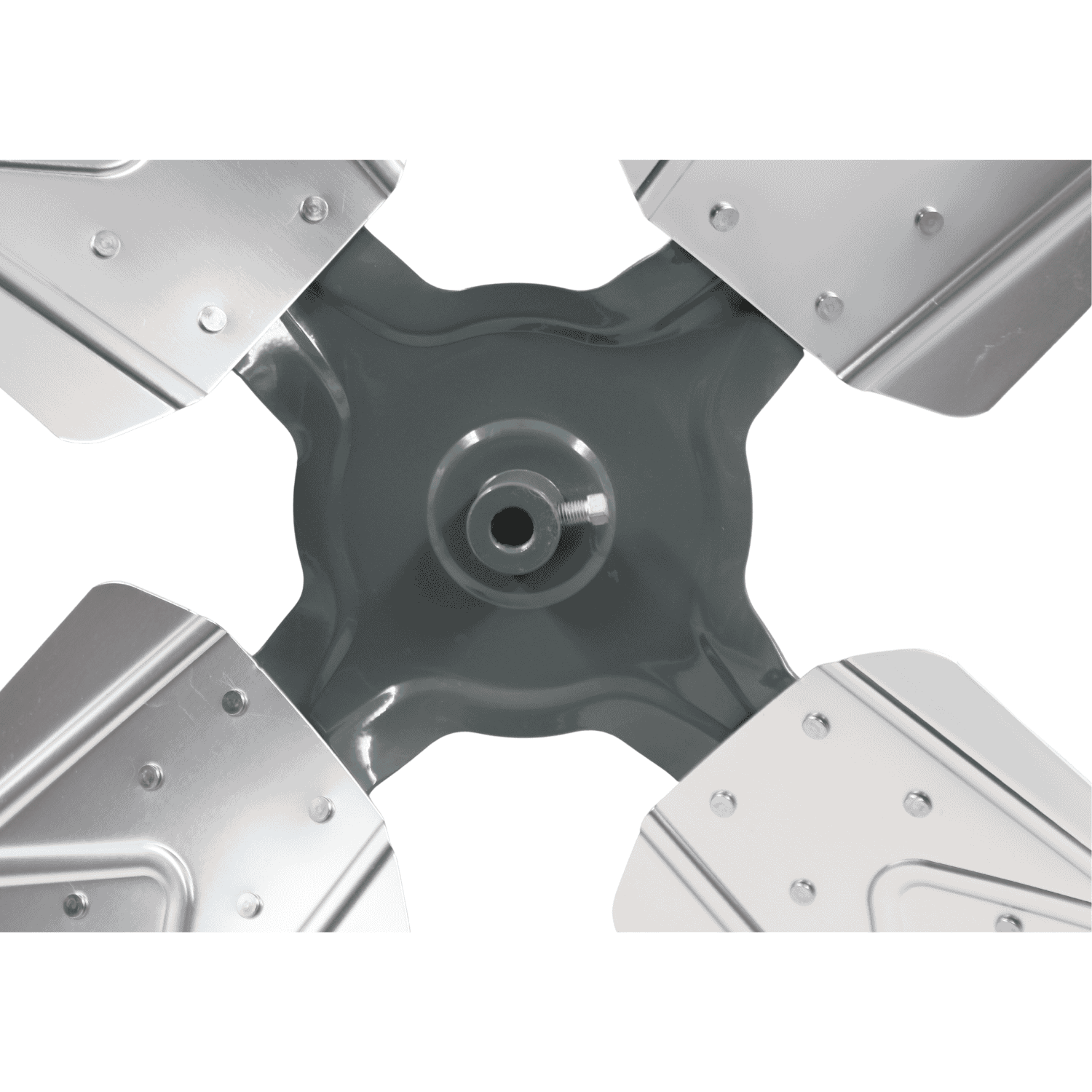 Aspa Aluminio 28", 04 Hojas, Centro 1/2 - A284H12