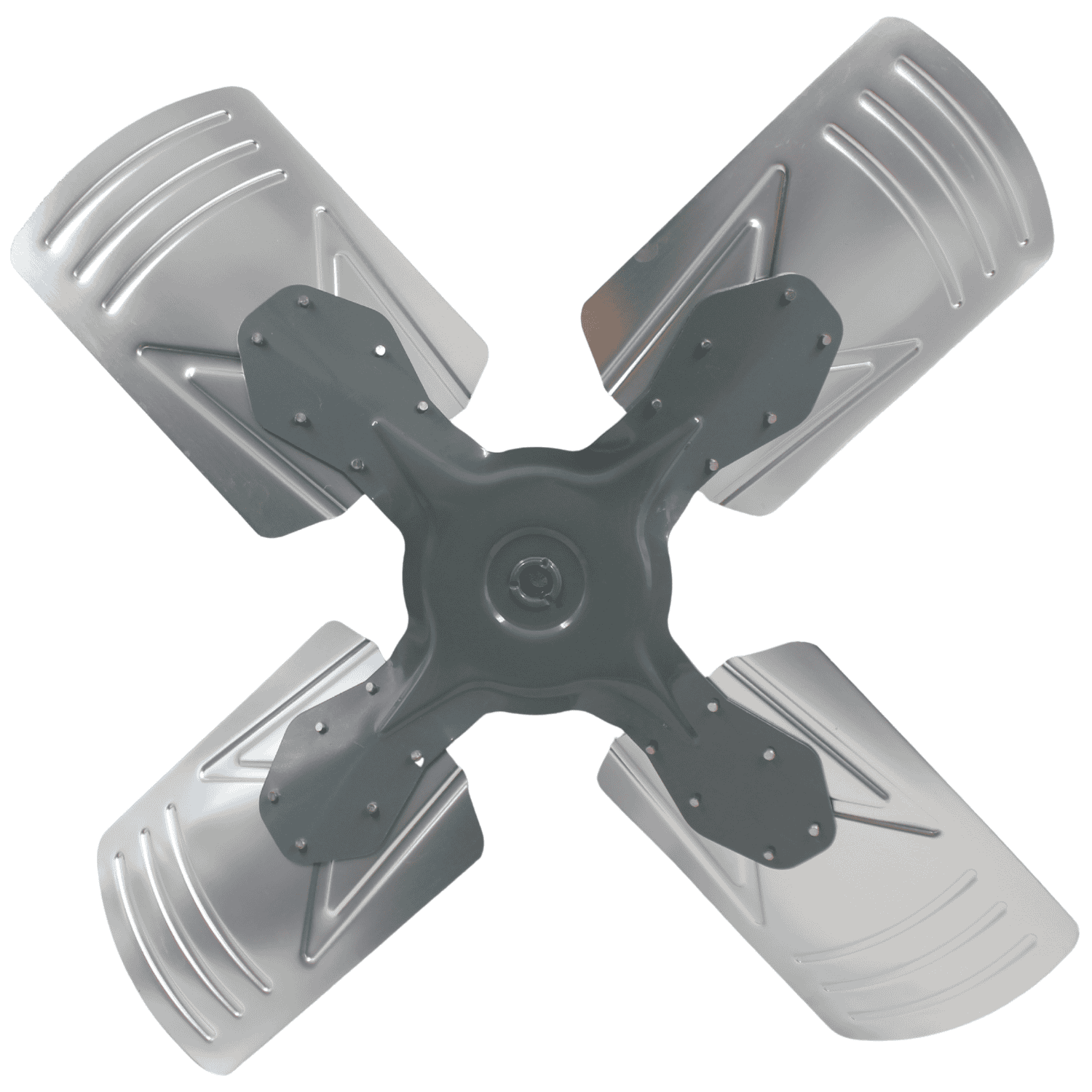 Aspa Aluminio 28", 04 Hojas, Centro 1/2 - A284H12