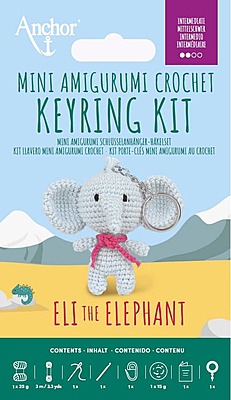 Kit Amigurumi Anchor - Eli Elefante