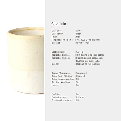 Sara Mid Fire Clear Matt A297 Sara Mid Fire Clear Matt A297