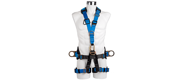 ARNÉS ALTO MULTIPROPÓSITO ERGONÓMICO DE POSICIONAMIENTO Y CONTRA CAÍDAS CON 5 PUNTOS DE ANCLAJE (1 D DORSAL, 2 D LATERALES, 1 FRONTAL Y 1 PECHO) MOD A3