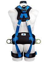 ARNÉS ALTO MULTIPROPÓSITO ERGONÓMICO DE POSICIONAMIENTO Y CONTRA CAÍDAS CON 5 PUNTOS DE ANCLAJE (1 D DORSAL, 2 D LATERALES, 1 FRONTAL Y 1 PECHO) MOD A3