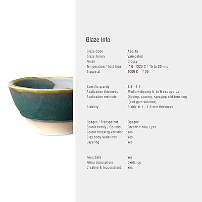 Sara Mid Fire Textured Teal Green A30/15 Sara Mid Fire Textured Teal Green A30/15