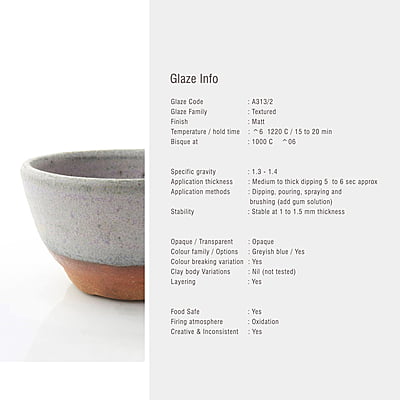 Sara Mid Fire Matt Textured Lava Grey A313/2 Sara Mid Fire Matt Textured Lava Grey A313/2