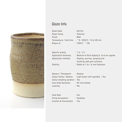 Sara Mid Fire Matt Textured Ginger A313/3 Sara Mid Fire Matt Textured Ginger A313/3