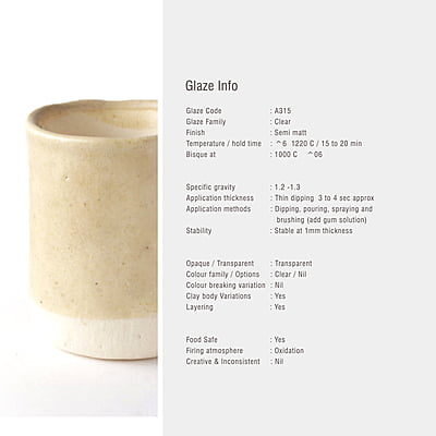 Sara Mid Fire Clear Matt A315