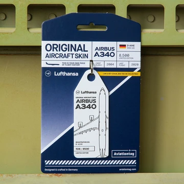 Aviationtag Lufthansa Airbus A340 - D-AIHE - White
