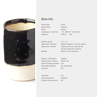 Sara Mid Fire Textured Black A418