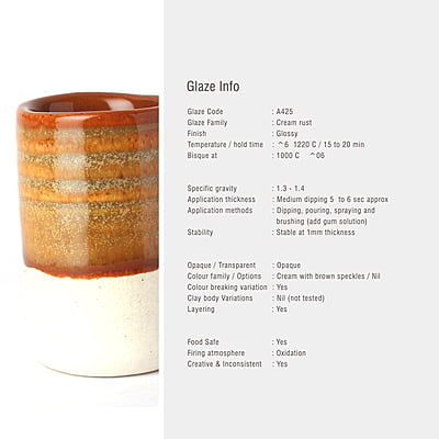 Sara Mid Fire Cream Rust A425