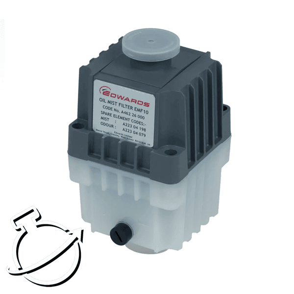 Edwards EMF10 Oil Mist Exhaust Filter  for Vacuum Pumps RV3