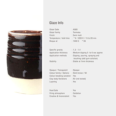 Sara Mid Fire Tenmmoku Textured A500 Sara Mid Fire Tenmmoku Textured A500