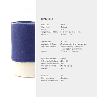 Sara Mid Fire Matt Dark Blue A509 Sara Mid Fire Matt Dark Blue A509