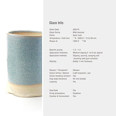 Sara Mid Fire Matt Textured Blue Mist A52/10 Sara Mid Fire Matt Textured Blue Mist A52/10