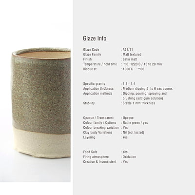 Sara Mid Fire Matt Textured Moss A52/11 Sara Mid Fire Matt Textured Moss A52/11