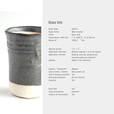 Sara Mid Fire Matt Textured Shadow A52/14 Sara Mid Fire Matt Textured Shadow A52/14