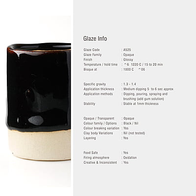 Sara Mid Fire Opaque Royal Black A525 Sara Mid Fire Opaque Royal Black A525