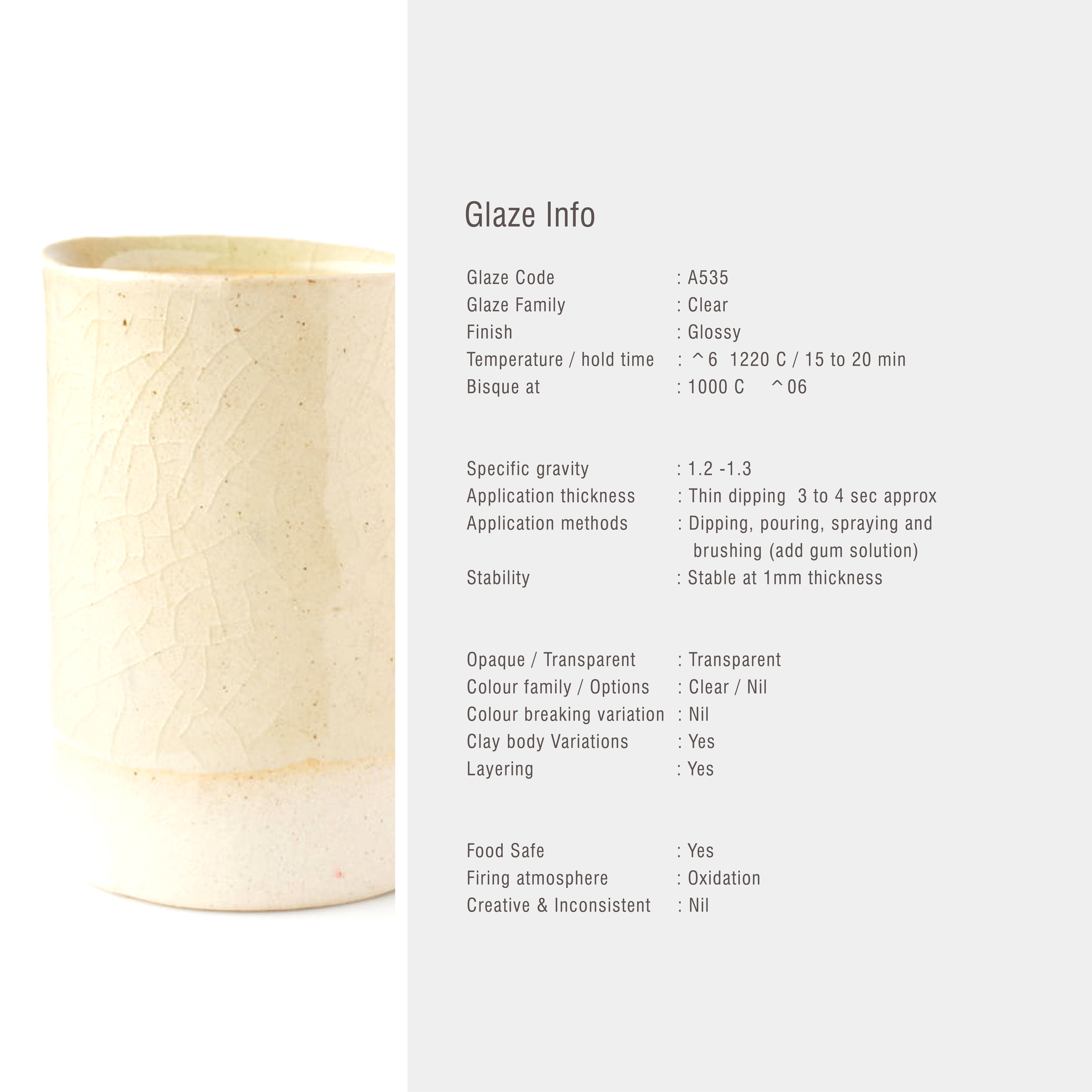 Sara Mid Fire Clear A535 Sara Mid Fire Clear A535