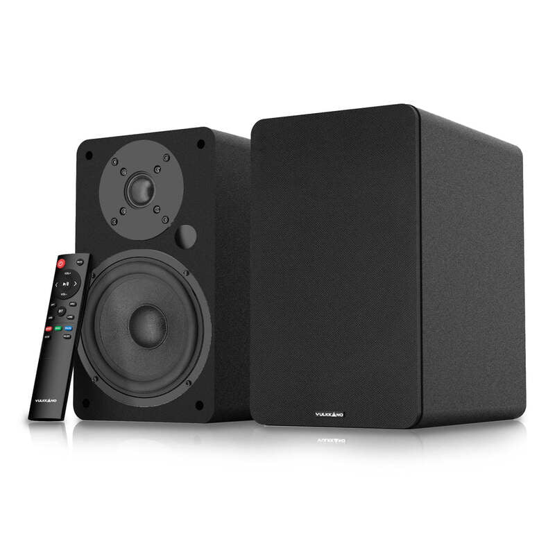 VULKKANO A5 ARC Black Active Bookshelf Speakers