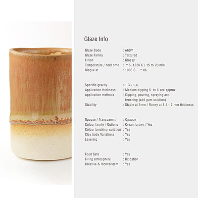 Sara Mid Fire Matt Caramel A60/1 Sara Mid Fire Matt Caramel A60/1