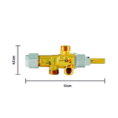 A60 Valvula de paso con sistema de seguridad BTU: 43,000