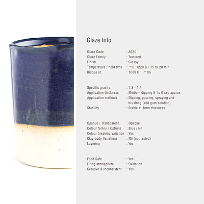 Sara Mid Fire Opaque Blue A630