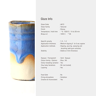 Sara Mid Fire Textured Blue A673