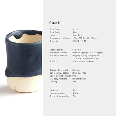 Sara Mid Fire Matt Textured Dark Blue A72/5 Sara Mid Fire Matt Textured Dark Blue A72/5