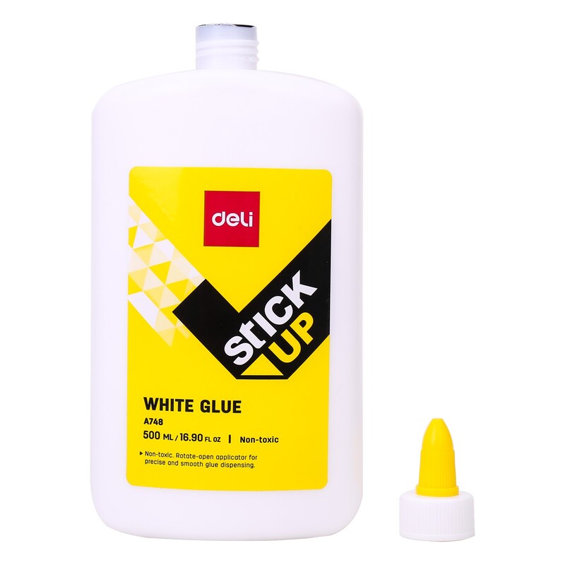 DELI A748 STICK-UP WHITE GLUE 500ML WOOD/PAPER/CARDBOARD