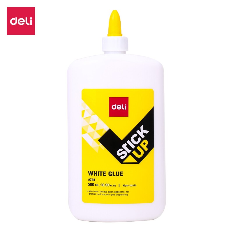 DELI A748 STICK-UP WHITE GLUE 500ML WOOD/PAPER/CARDBOARD