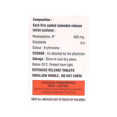 Cabaza (Pentoxifylline ER 400mg Tablet)