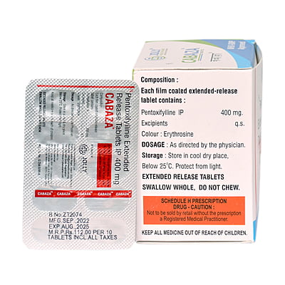 Cabaza (Pentoxifylline ER 400mg Tablet)