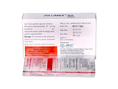 Jollimex 50 (Mexiletine Hydrochloride 50mg Capusles)
