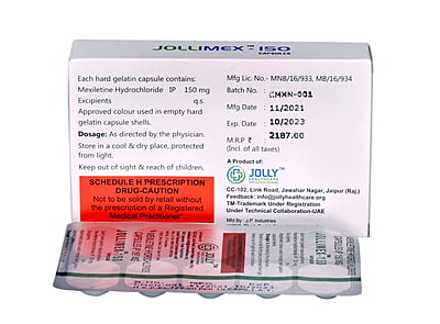 Jollimex 150 (Mexiletine Hydrochloride 150mg Capusles)