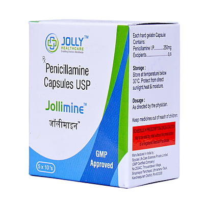 Jollimine (D-Penicillamine 250 Capsules)
