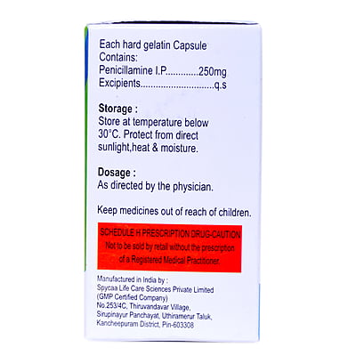 Jollimine (D-Penicillamine 250 Capsules)