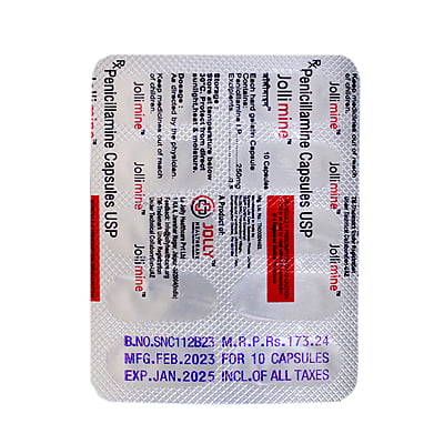 Jollimine (D-Penicillamine 250 Capsules)