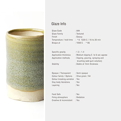 Sara Mid Fire Textured Mint Green A94 Sara Mid Fire Textured Mint Green A94