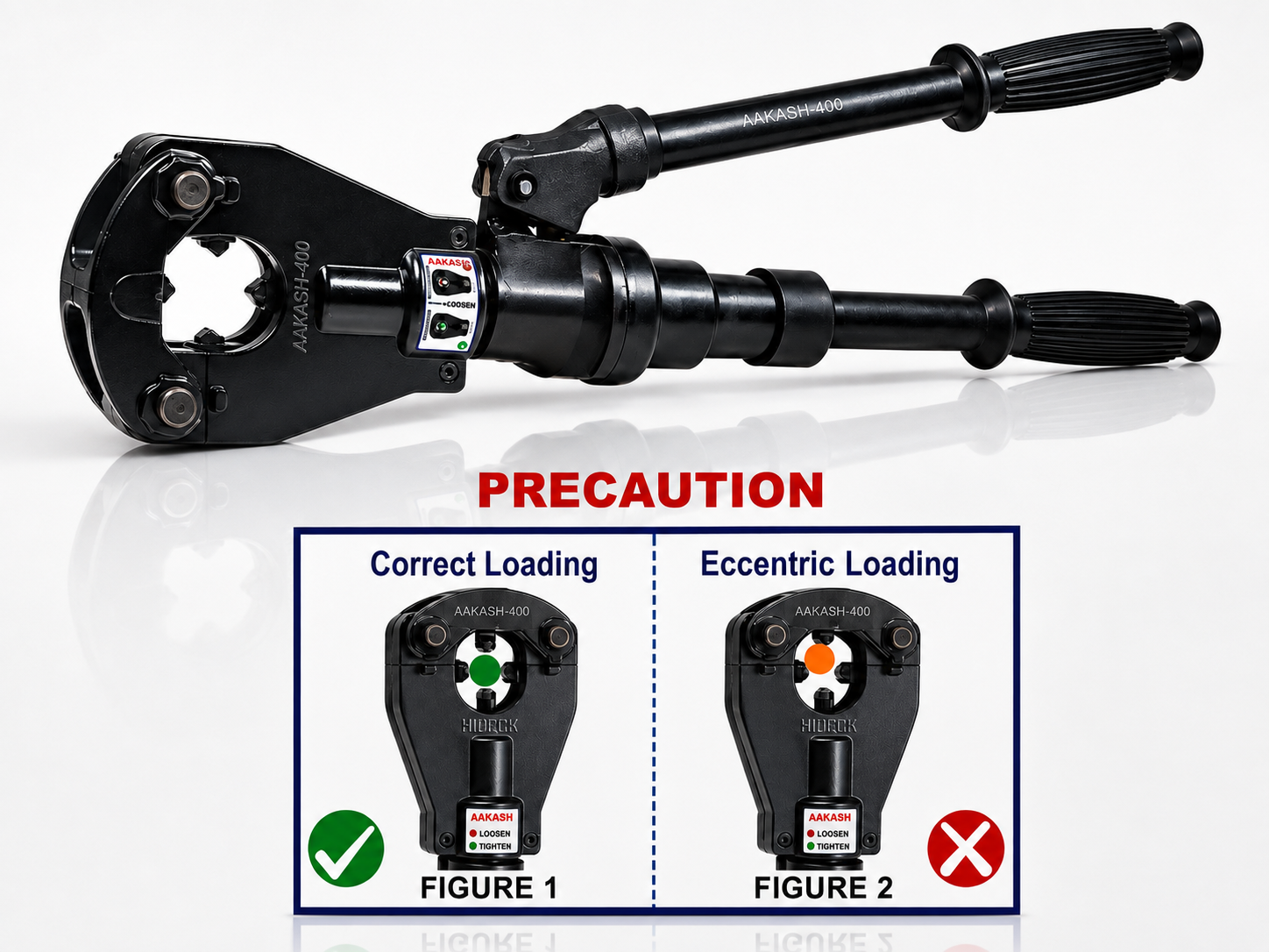AAKASH-400 Hydraulic Dieless Crimping Tool