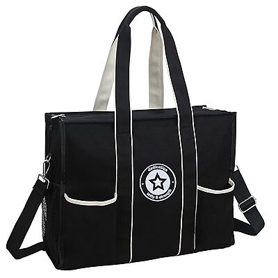 ABAMERICA Large Work Tote Bag Black