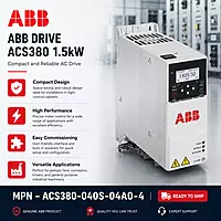 ABB ACS380 1.5kW Machinery Drive, 3-Phase Variable Frequency Drive