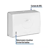 Dispensador junior p/toallas de papel, blanco, Foset Basic - ABP-31B / 45740