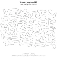 Abstract Meander E2E | Longarm Digital Quilting Pattern