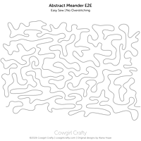 Abstract Meander E2E | Longarm Digital Quilting Pattern