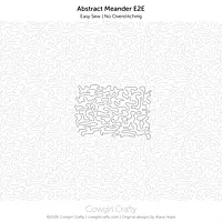 Abstract Meander E2E | Longarm Digital Quilting Pattern