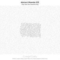 Abstract Meander E2E | Longarm Digital Quilting Pattern