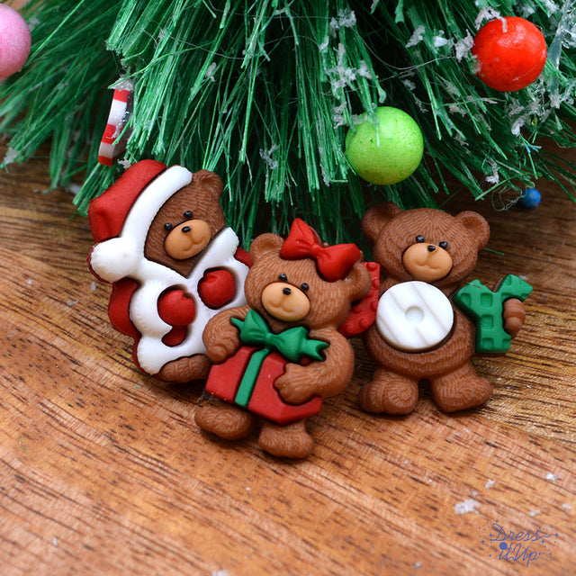 Bottoni Dress It Up Var. A Beary Merry Christmas