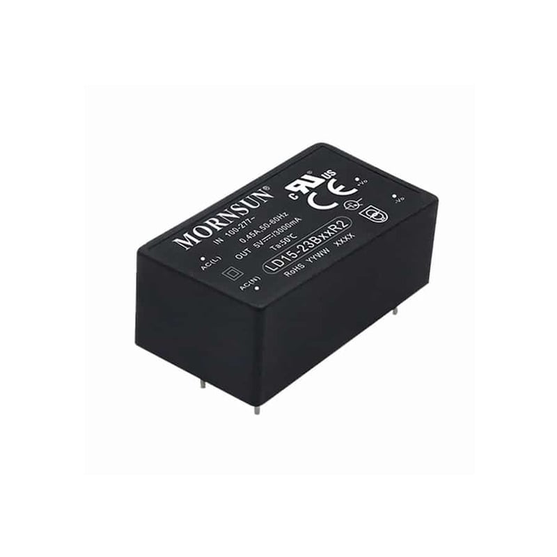 Mornsun Power Supply LD15-23B12R2 : 15W,12V PCB Mountable-Isolated AC-DC Converter Mornsun Power Supply LD15-23B12R2 : 15W,12V PCB Mountable-Isolated AC-DC Converter
