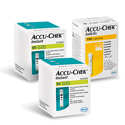 Accu-Chek Instant 100 Tiras + 100 Lancetas Accu-Chek Instant 100 Tiras + 100 Lancetas